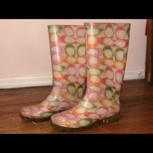 Coach rain boots